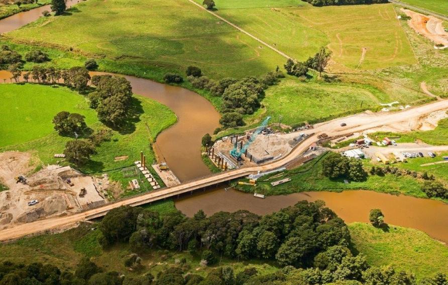 Waikato Expressway - Huntly Section - Aerial