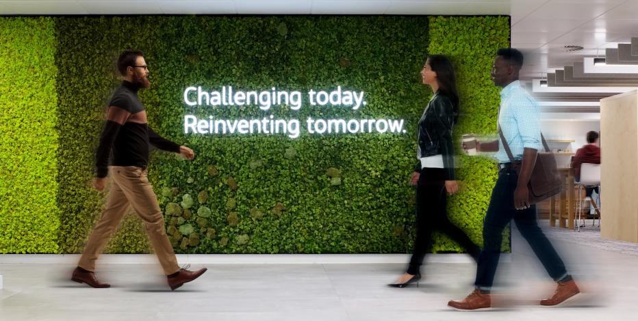 Living wall challenging today reinventing tomorrow