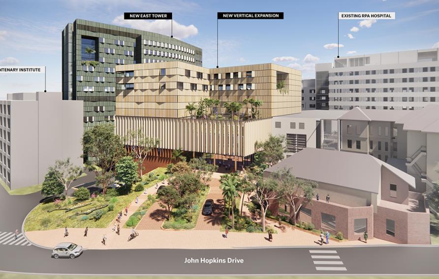 Rendering of RPA Hospital redevelopment