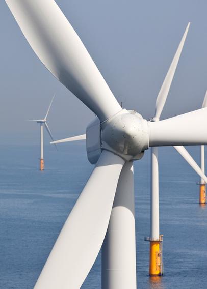 Stock image of wind energy